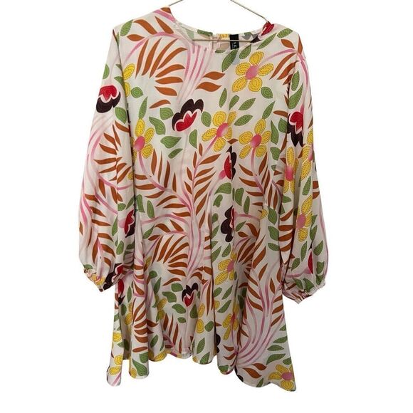 Akira floral trapeze dress sz L - Picture 2 of 5